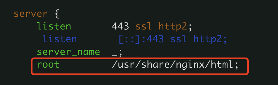 nginx 根目录